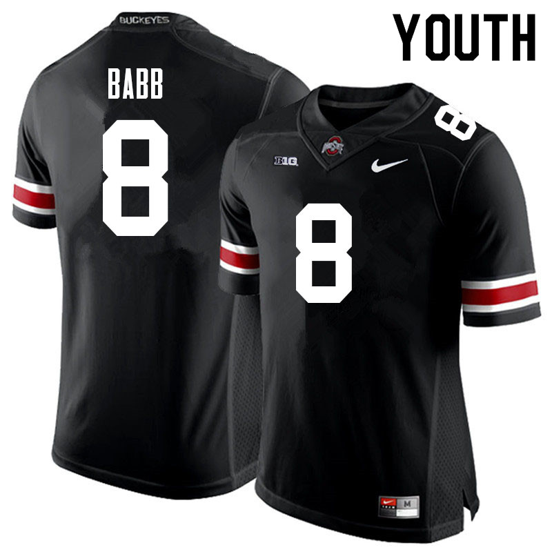 Youth #8 Kamryn Babb Ohio State Buckeyes College Football Jerseys Sale-Black